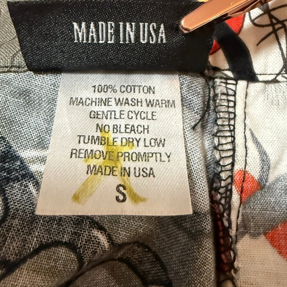 Retrolicious 3555 Purse Fillers A-Line Skirt 100% cotton with pockets size SMALL - Picture 8 of 12